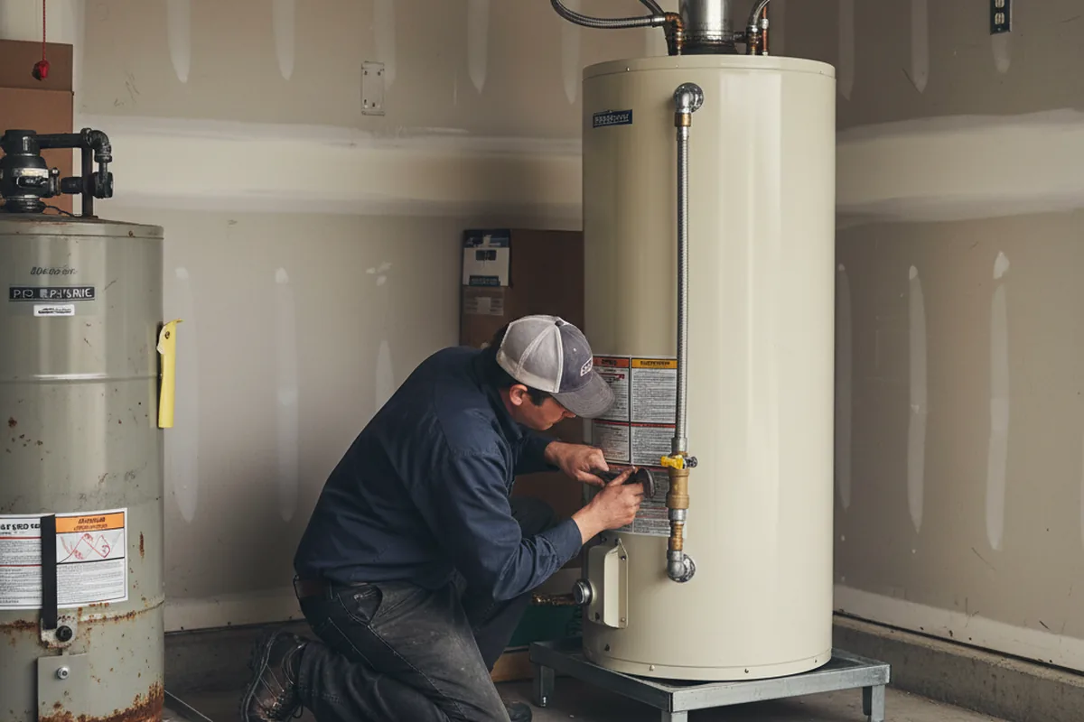 Water heater and shutoff valve replacement in Dilltown